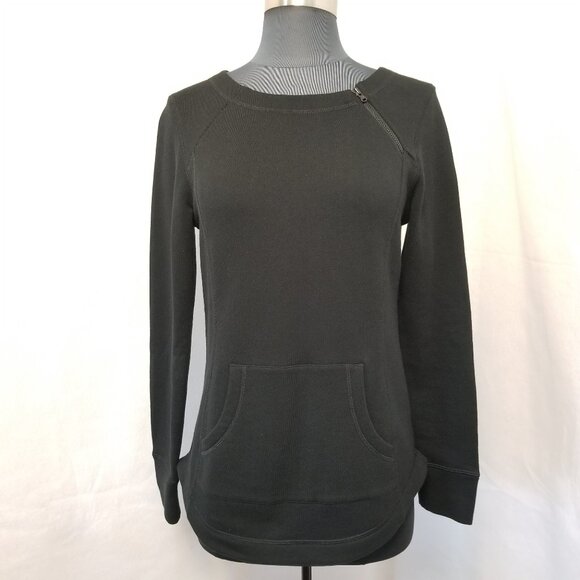 Lucy Black Sweatshirt  Size Small  Front Pocket Excellent Condition Cozy - Picture 2 of 6
